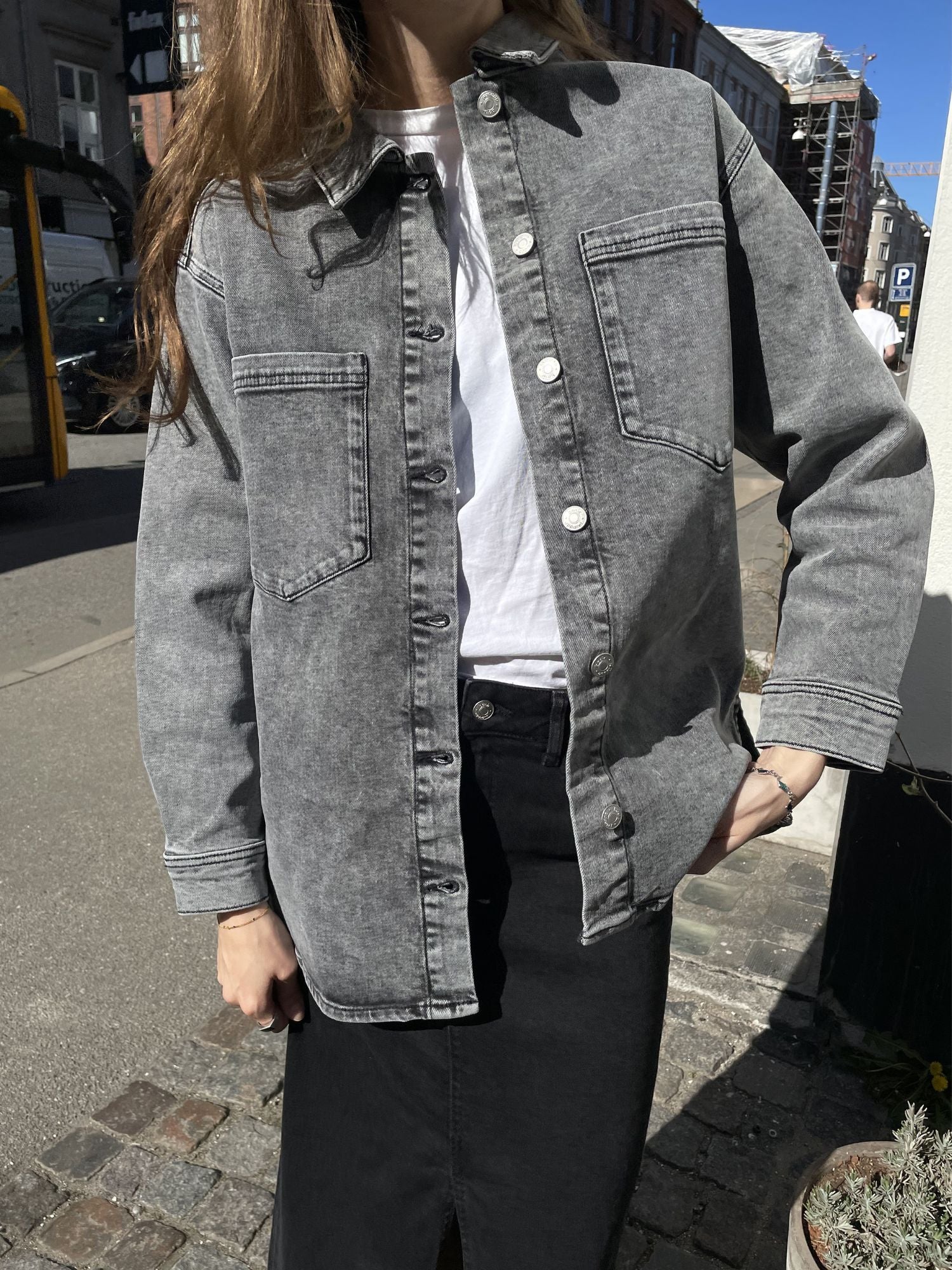 Basic Apparel Etta shirt Shirts 026 Grey